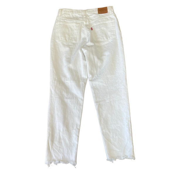 Levi’s Mom Jean Distressed White  -  Size 29 - Picture 4 of 14